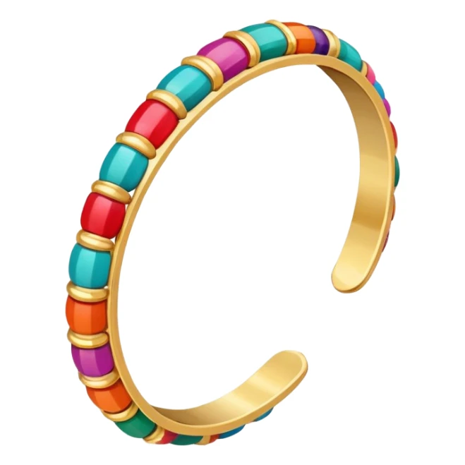 Cute colorful shiny bangles with golden bangles in between that has small cute jhumkhasin hand sticker