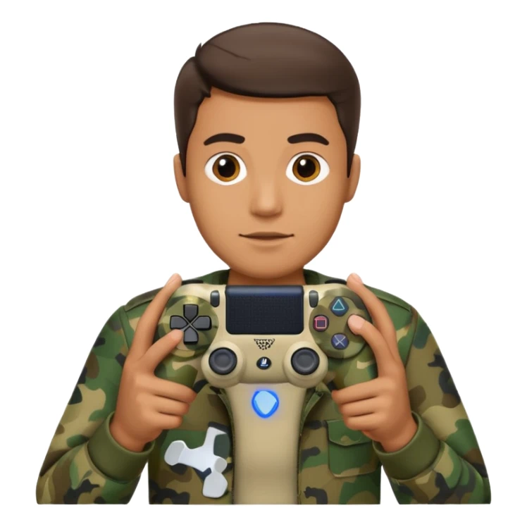 homme-avec-manette-ps4-camouflage sticker