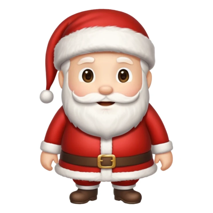 papai noel fofinho de corpo inteiro sticker