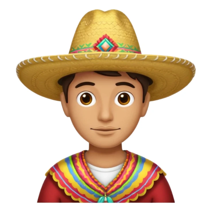Six wearing sombrero  sticker