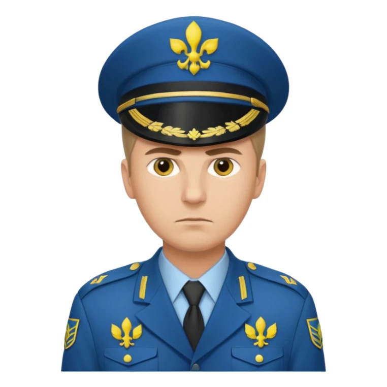 generate realistic military logistics department manager from ukraine sticker