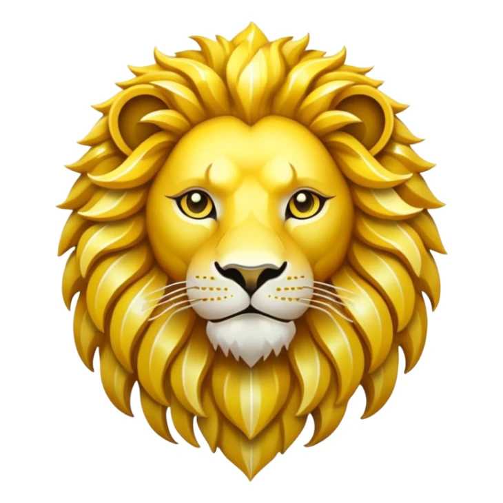 glitter yellow and white pokemon crystal light lion sticker