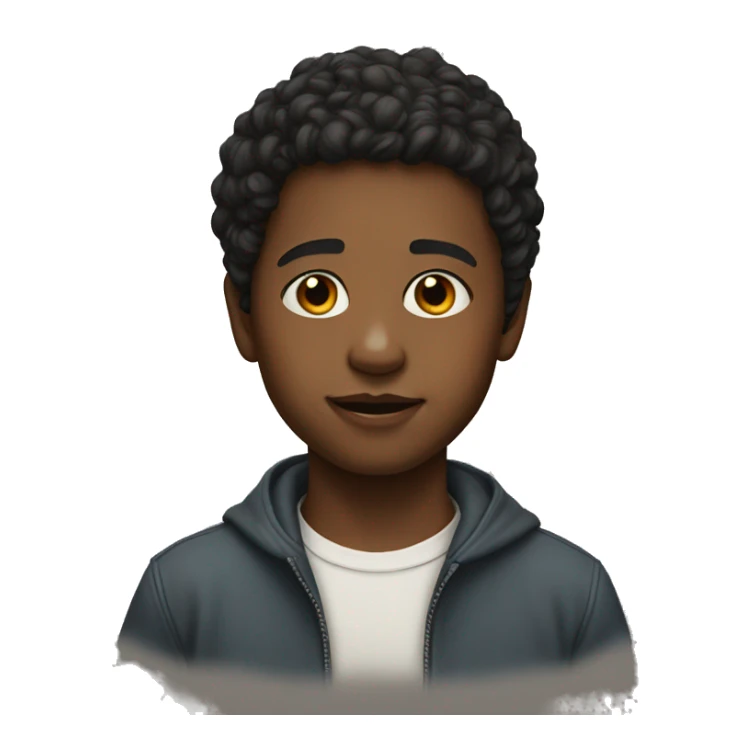 realistic portrait of a boy sticker