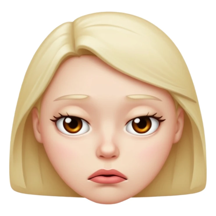 I want an emoji that’s pouting  sticker