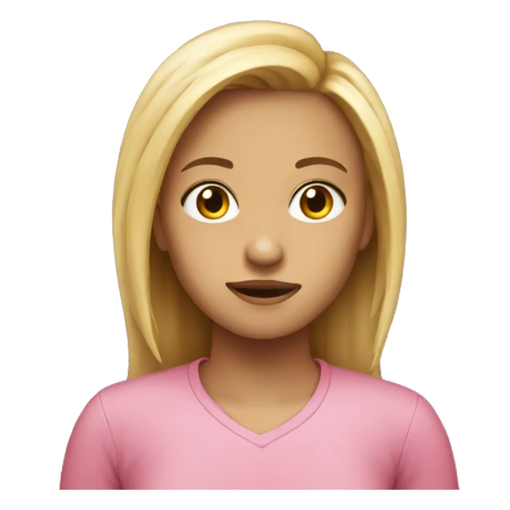 Girl that has been left on read for a 1hour sticker