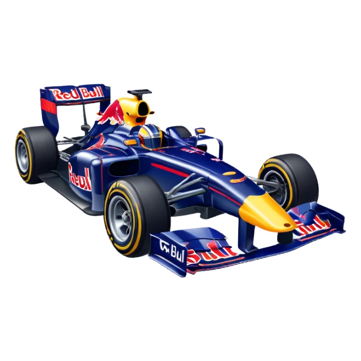 Red Bull F1 car driving emote sticker