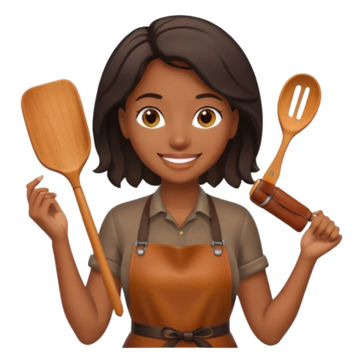 Leather Craft Worker black woman  sticker