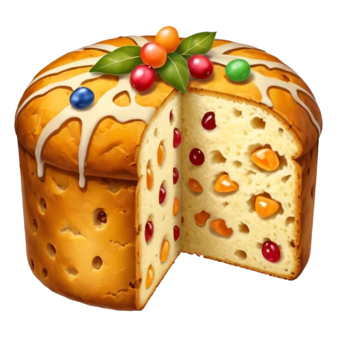 slice of classic panettone sticker