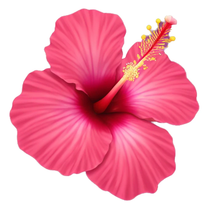 Hibiscus flower sticker