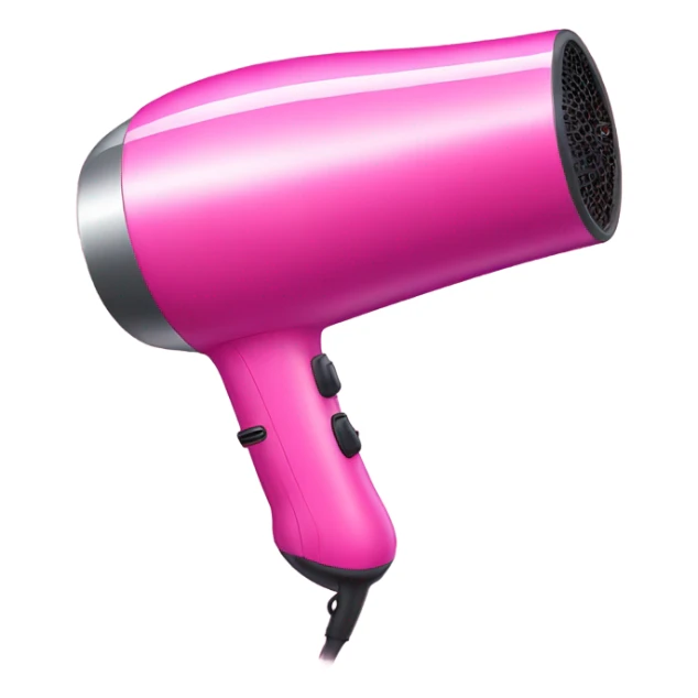Pink blow dryer for hair sticker