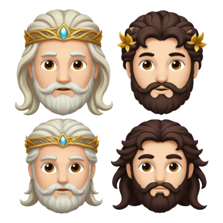 dionysus, zeus, and semele  sticker