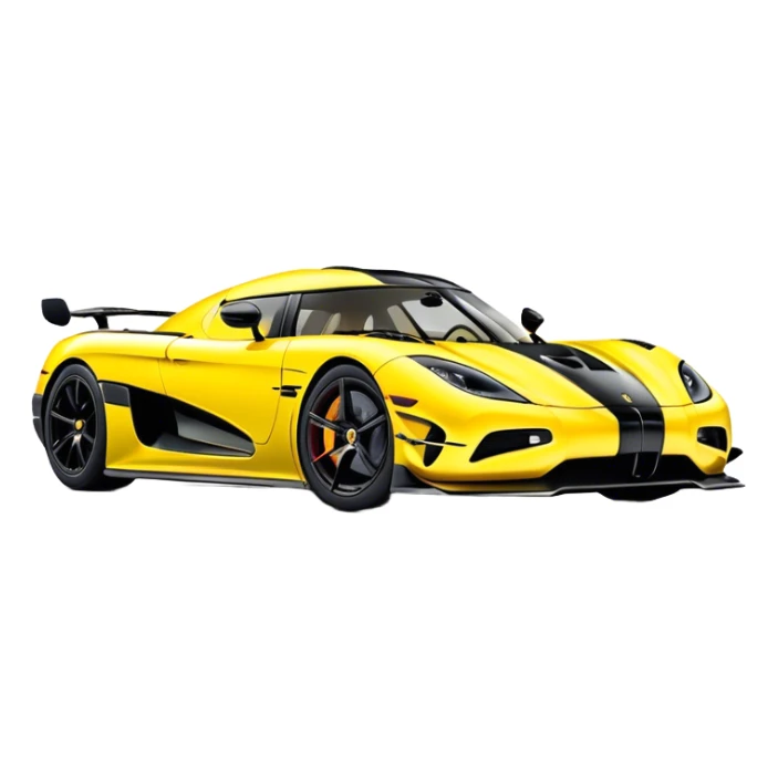Koenigsegg Agera RS - Koenigsegg (Model Year: 2020) (Iconic colour: Yellow) sticker