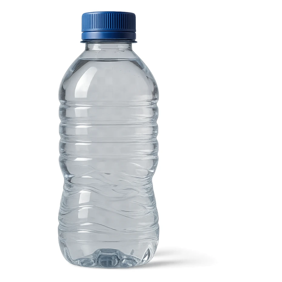 bottiglietta di acqua, iperrealistico 4k sticker