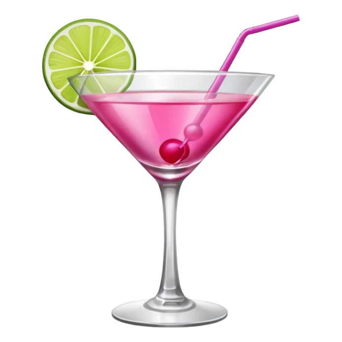 cosmopolitan with a twist of lime sticker