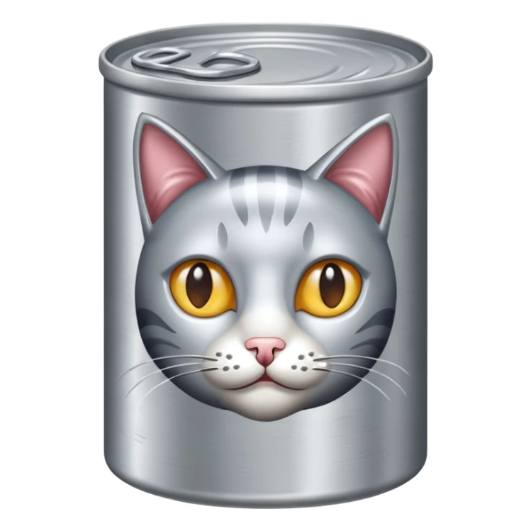 create a can of catfood emoji sticker