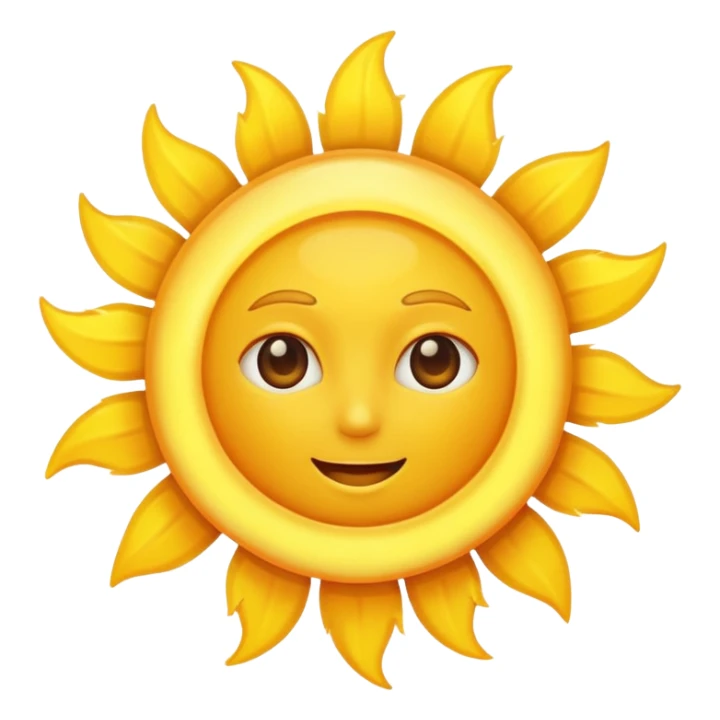 a full view of Sun  sticker