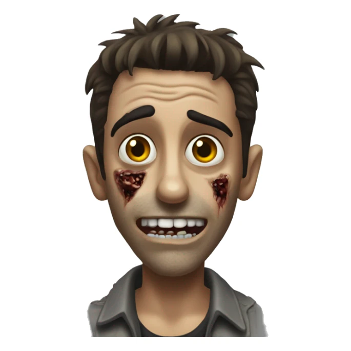 joey tribbiani zombie sticker