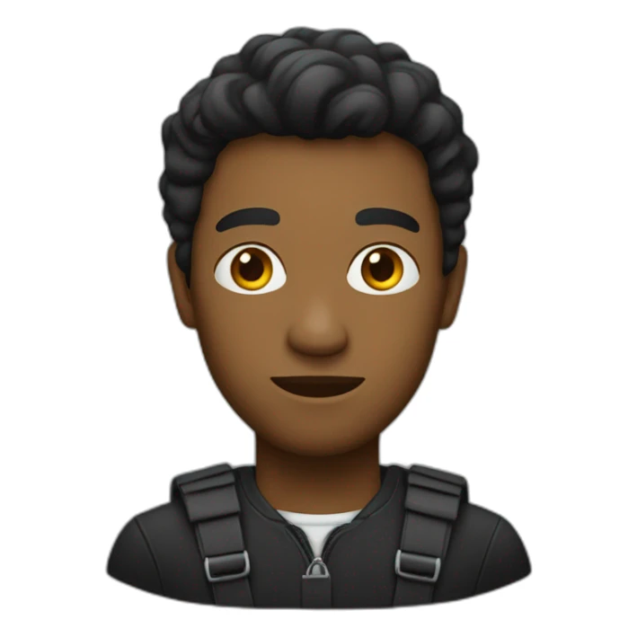 Une personne noir qui est fâché sticker