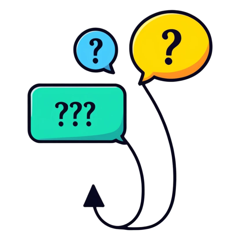 questions and answers, Q&A concept sticker