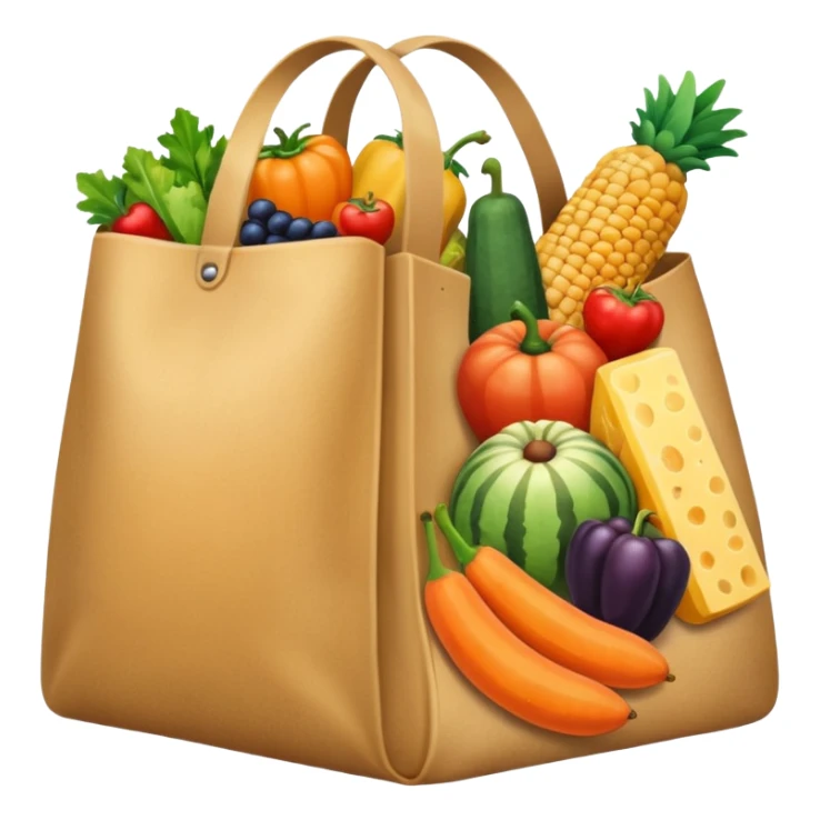 Big bag of all different foods sticker