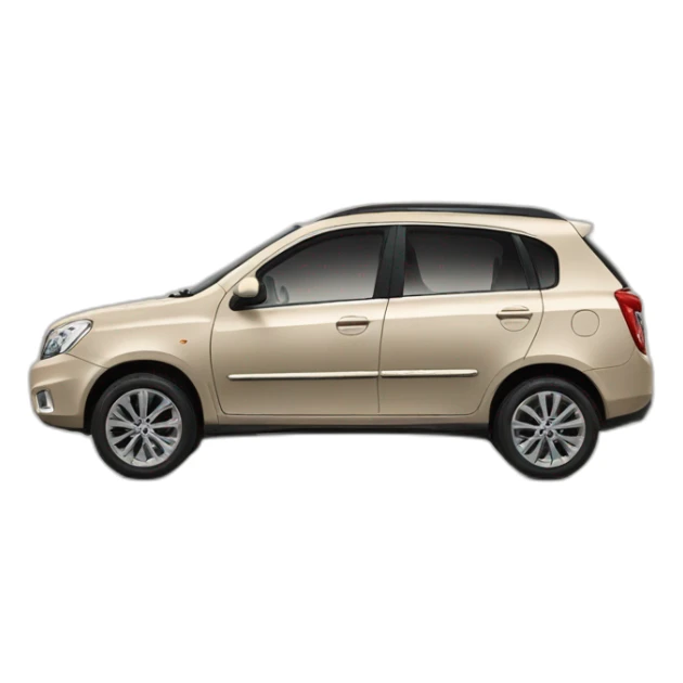 Car Geely CK beige color from the side sticker