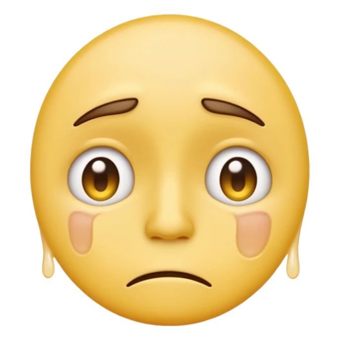 very very very very very very sad yellow faced emoji sticker