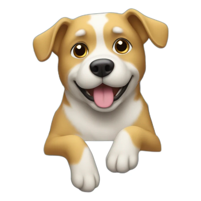 un chien dans une voiture electrique sticker