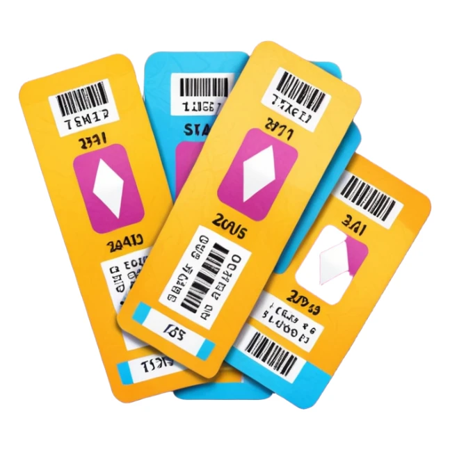 tickets of a Shakira concert sticker