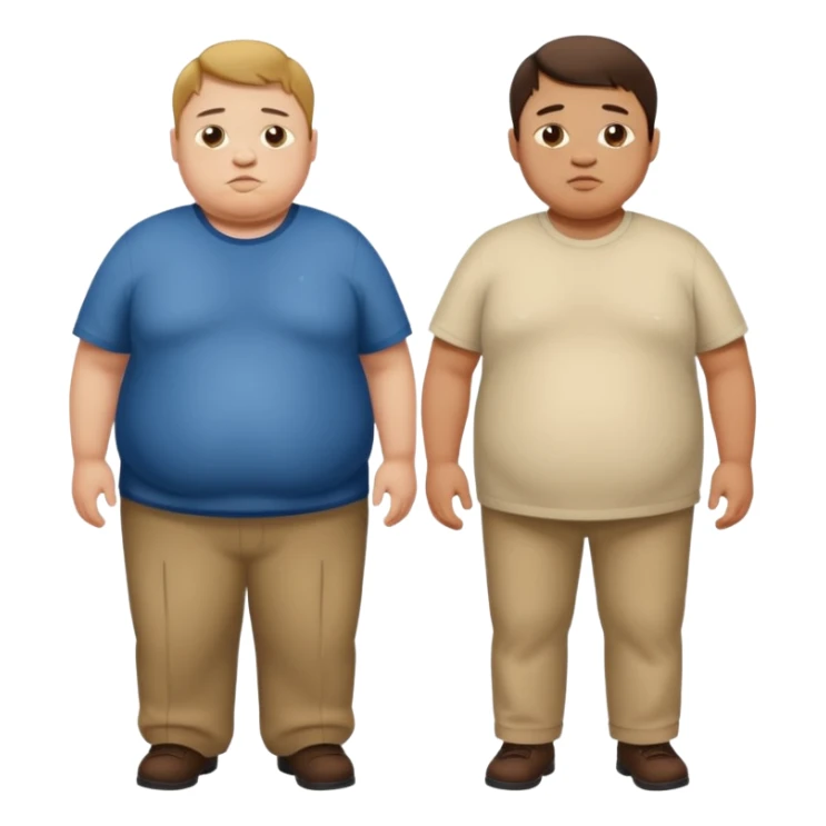 obease guy and a guy with down syndrome and cleph lip standing there sticker