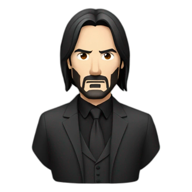 John Wick Face Only sticker