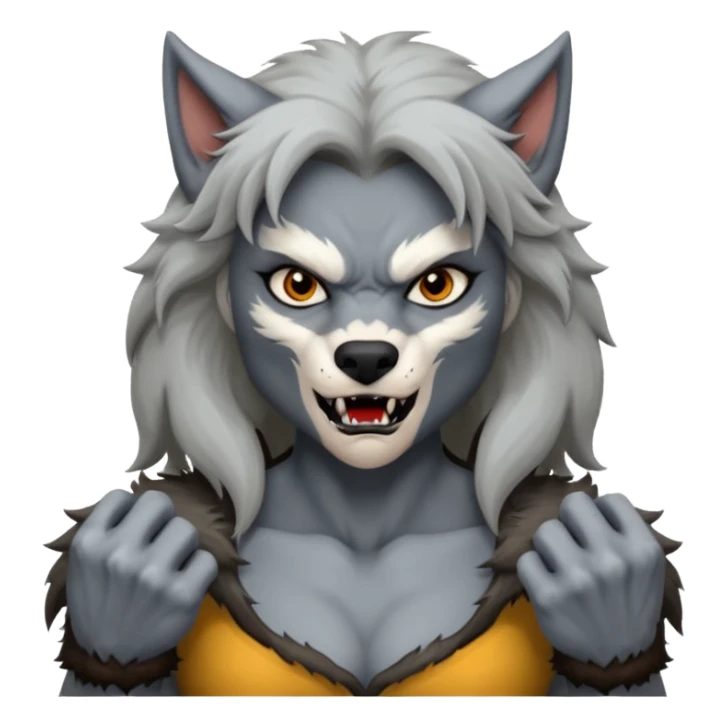 Female Werewolf body sticker