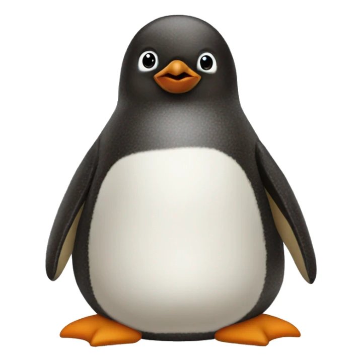pesto the large fat brown baby penguin sticker