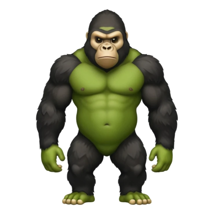 gorilla tag gorilla green no legs sticker