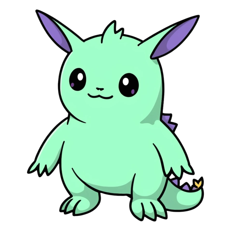 Colorful fantasy Fakémon-Creature (full body)  sticker