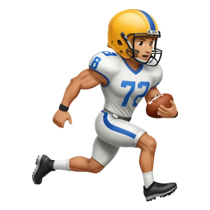 Football game in action sticker