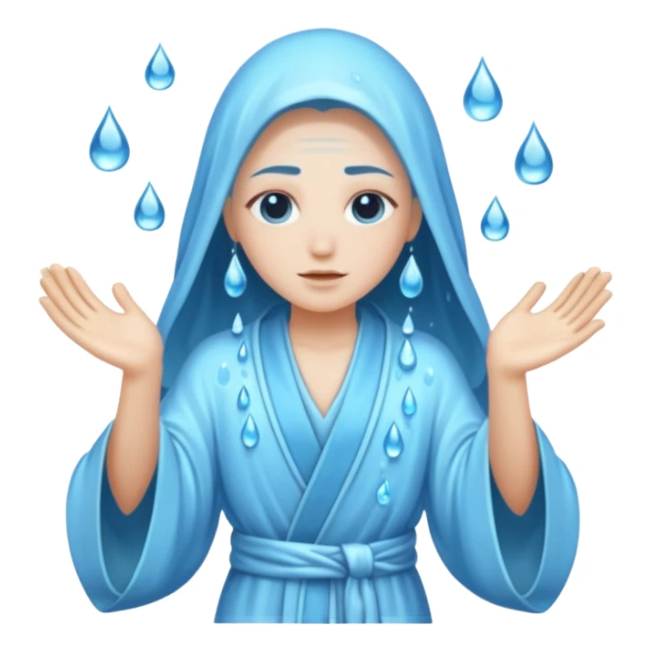 Water spirit – Flowing robe, droplets




























 sticker