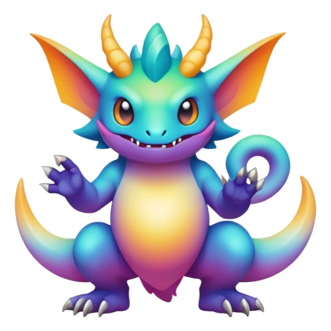 Epic legendary detailed gradients aesthetic-Fakémon-creature sticker