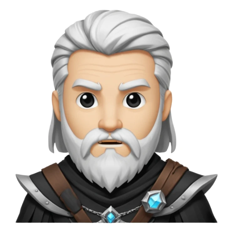 Enano dnd estilo blanco y negro dibujo sticker