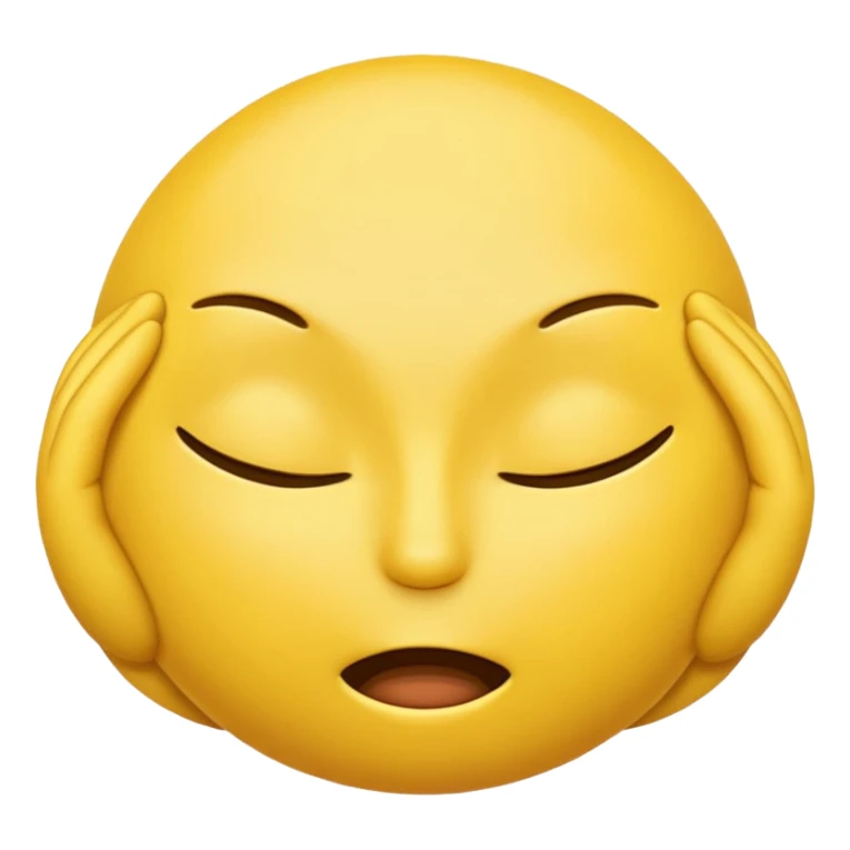 Yellow emoji head spreading it's ass cheeks sticker