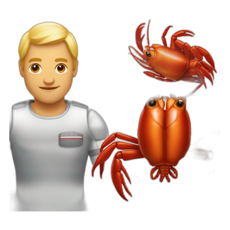 Deux homard qui ce tiennent par la pince sticker