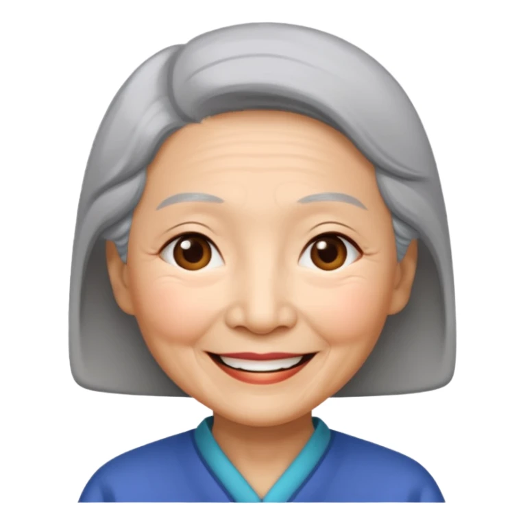 asian grandmother recent more simple sticker