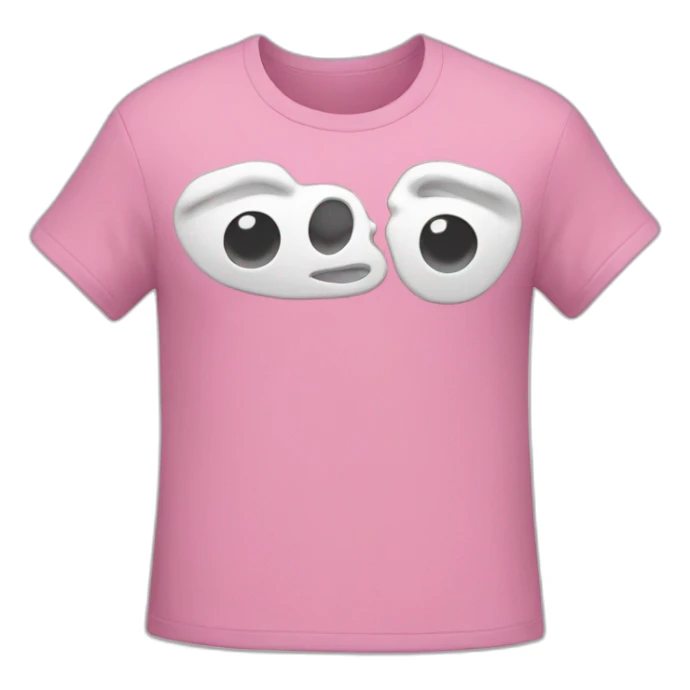 pink tshirt with "WED" written on it sticker