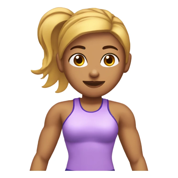 Chica con una malla de gimnasia sticker
