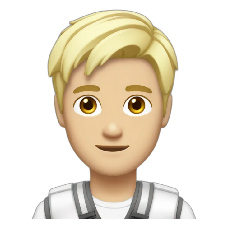 Survivaltrainer blonde short Hair White color men sticker