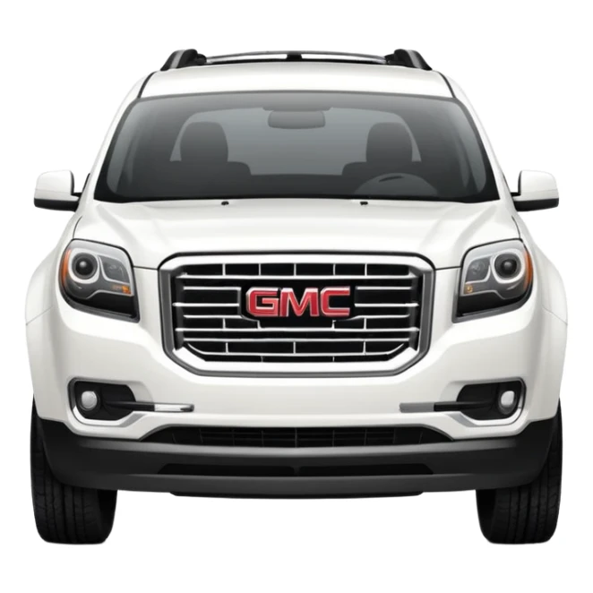 GMC Acadia white sticker