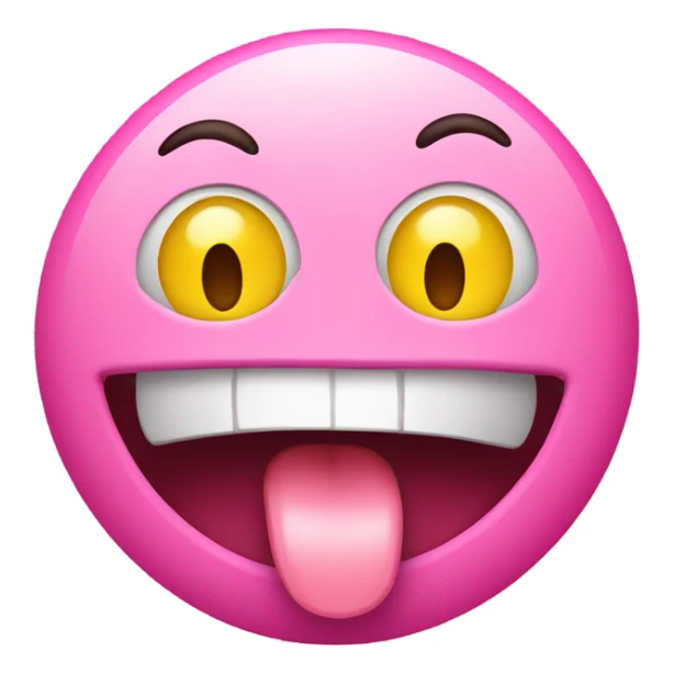 Emoji shaking its tongue  sticker