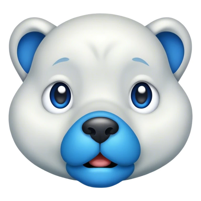 blue nose but just show the nose nothing else sticker