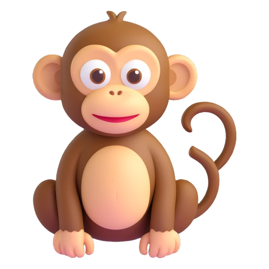 Monkey sticker
