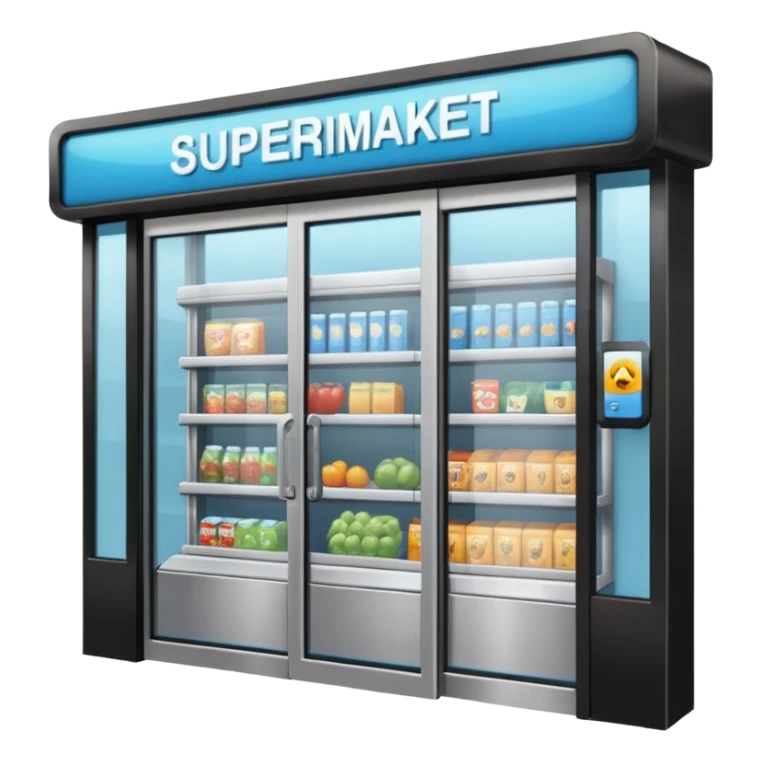 Front Supermarket🛒Entrance sticker