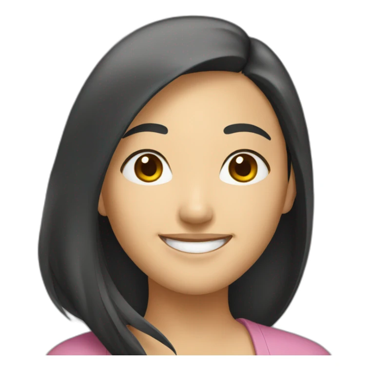 smiling-asian-woman sticker